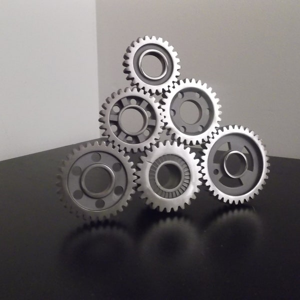 Motorcycle Gear Art. Metal Sculpture. Home Decor. Industrial