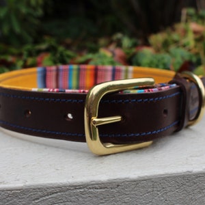 Personalisierte Leder Hundehalsband Handmade Regents Park