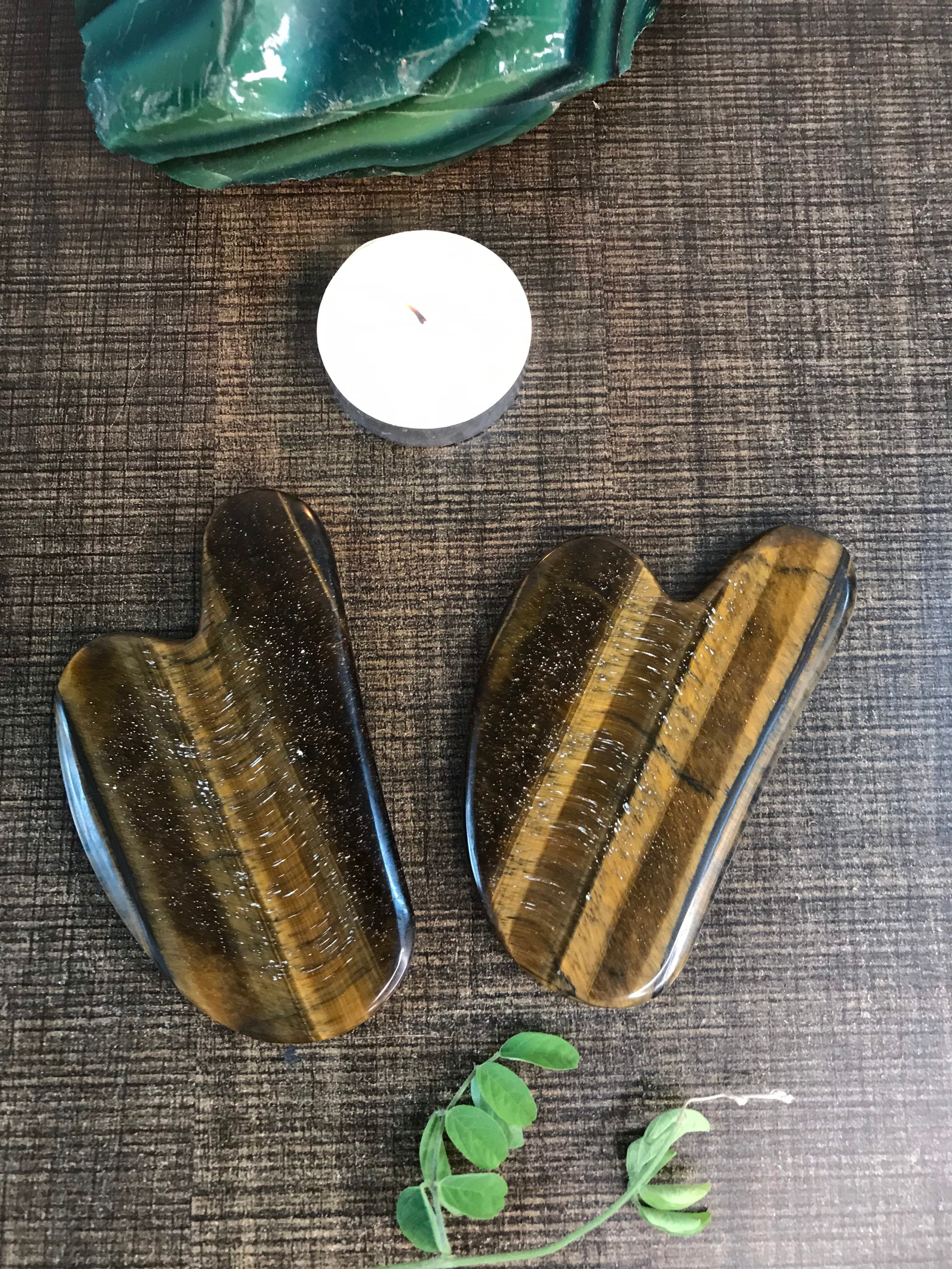 Tiger eye Gua sha Gua sha stone Face Gua sha stone Face Etsy