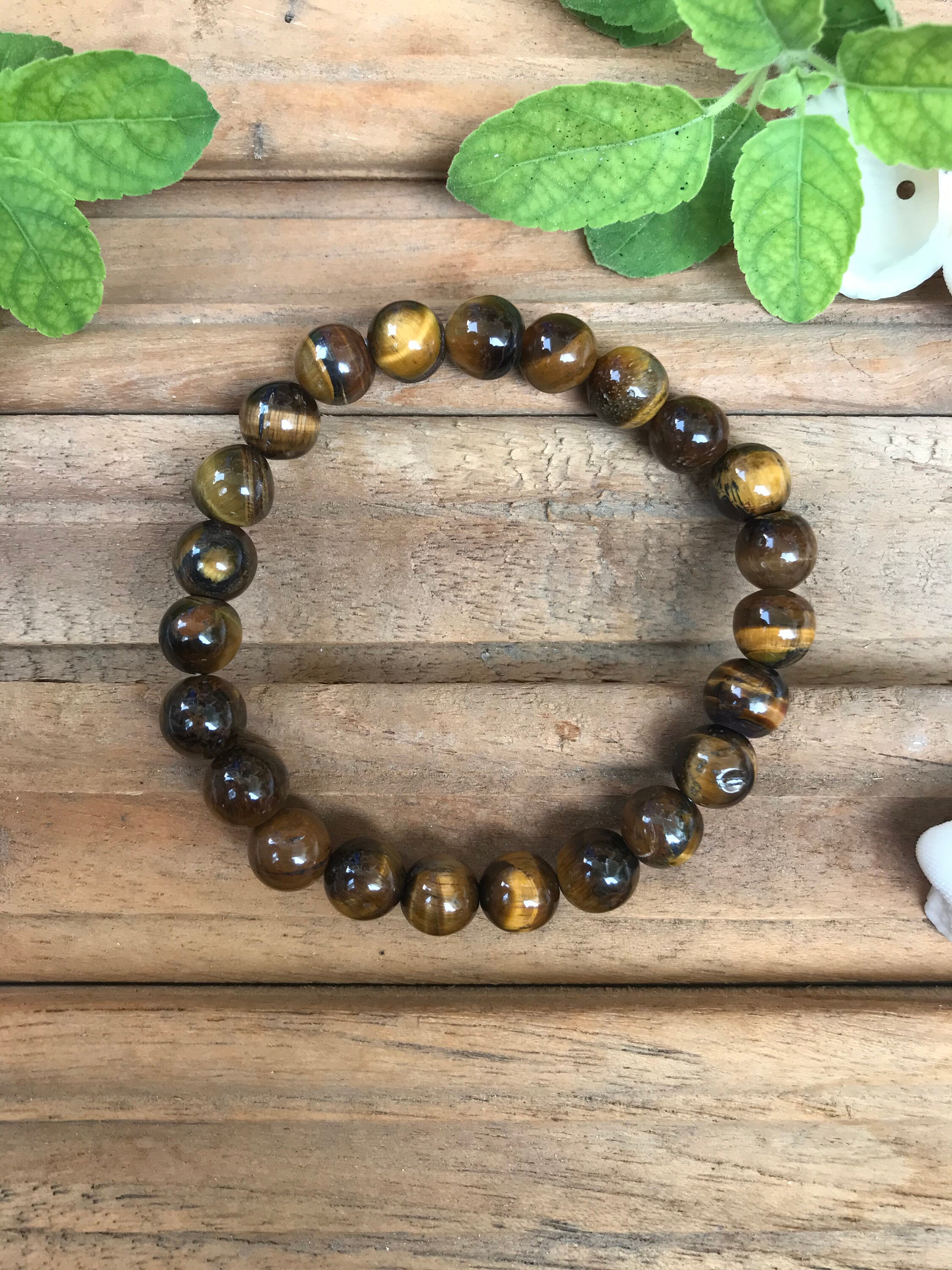 Tiger Eye Bracelets Healing Stone Bracelet Stacking Etsy