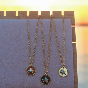 Collana con moneta stella marina d&#39;oro