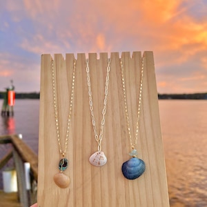 Real Gold Plated Sea Shell Necklaces