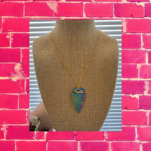 Electric Arrowhead Necklace