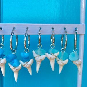 Hypoallergenic Shark Tooth Gold Earrings