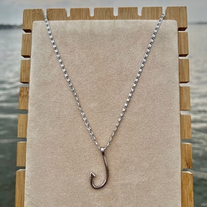 White Gold Filled Prehistoric Mako Necklace