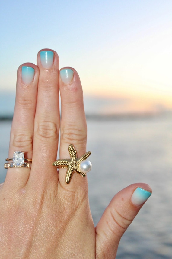 Tobillera Anillo Dedo Tobillera Perlas Bohemia Bethynas - Cadena Pie Con Estrella Mar Cristal, Ideal Verano Y Bodas Playa Cadena Pie Bohemia Estrella Mar