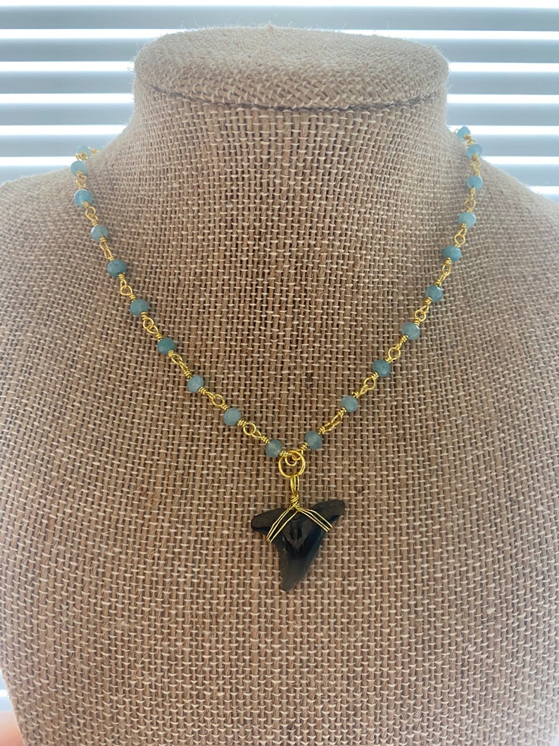 Real Shark Tooth Necklace Tiger Shark Tooth necklace shark tooth choker women\u2019s shark tooth necklace fossilized shark tooth