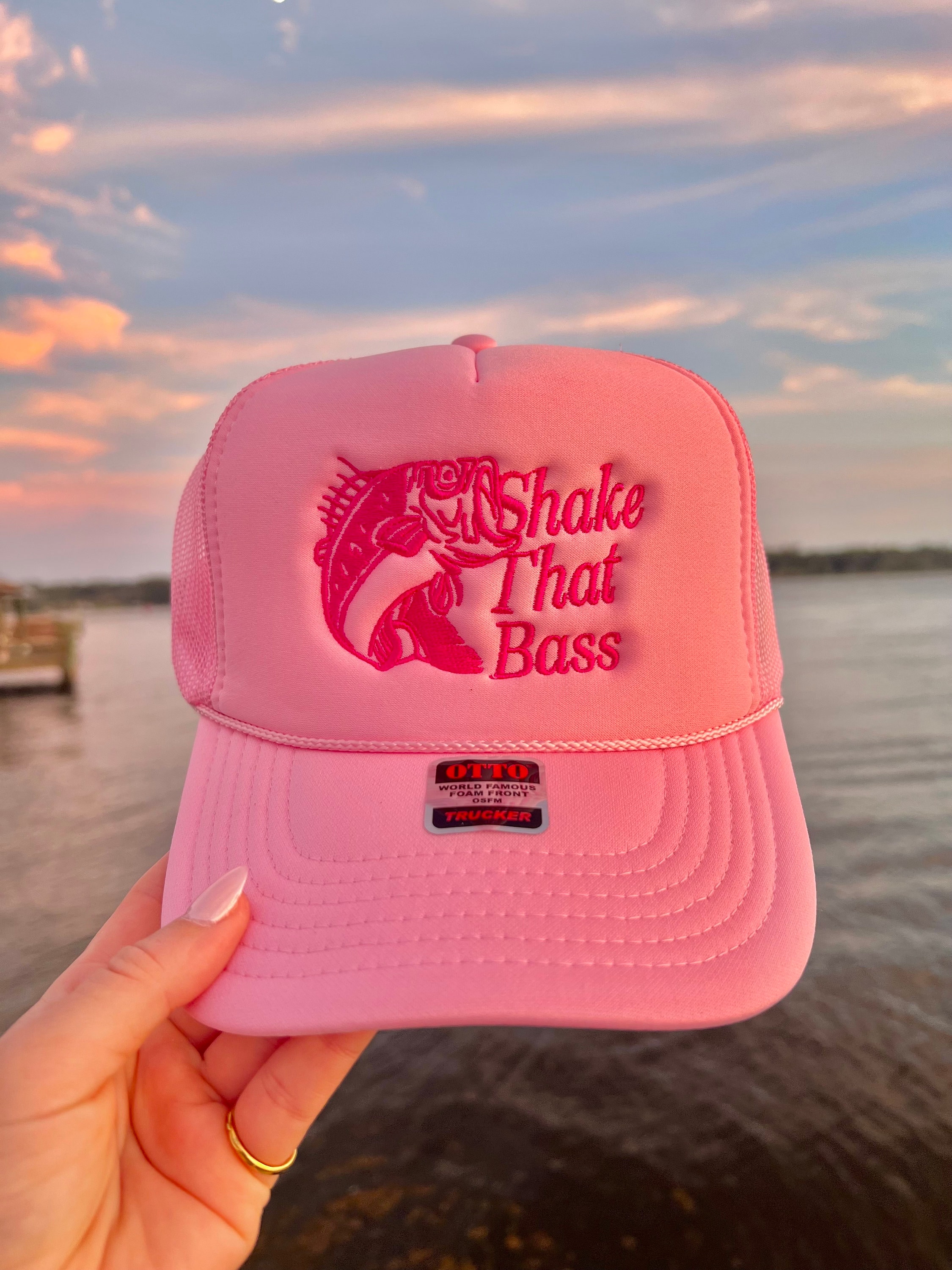 Largemouth Bass Leather Patch Hat – Tailored Cap Co