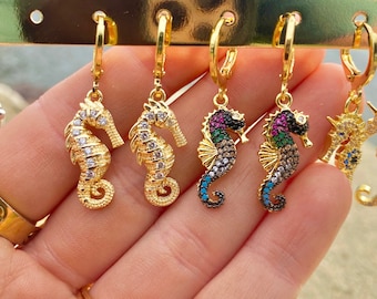 Orecchini In Argento Placcato Oro Con Zaffiro Rosa Del Madagascar