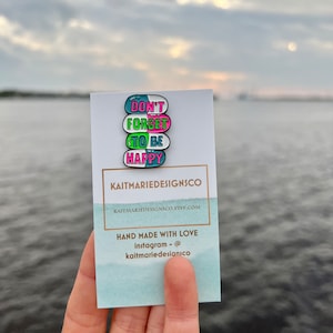 Happy Pill pharmaceutical badge pin, nursing badge pin, medicine badge pin, chill pill badge pin
