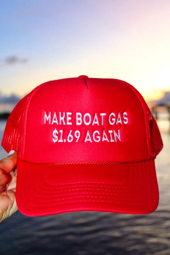 Boat Gas Trucker Hat Etsy