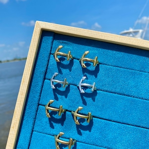 Adjustable Silver Anchor Rings