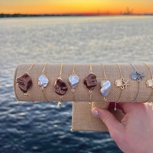Gold Fresh Water Pearl Tennis Bracelet