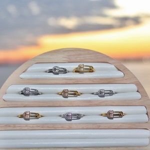 18K Gold Plated Ring | Silver Plated PaperClip Ring |