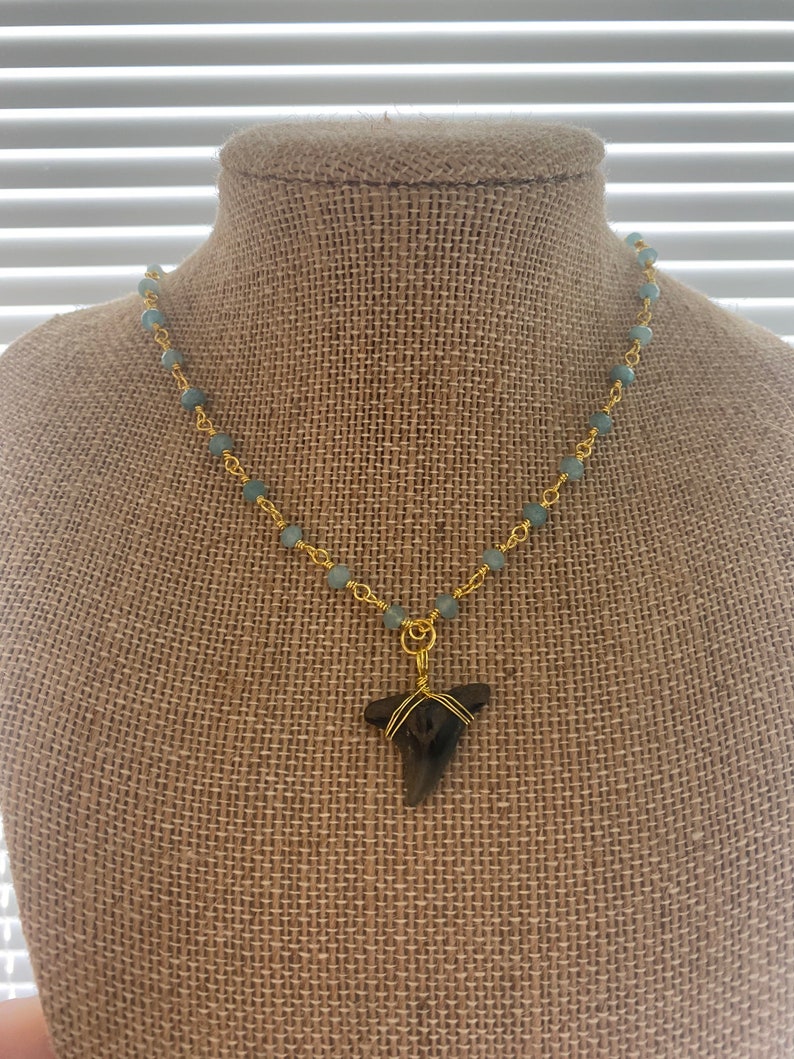 Real Shark Tooth Necklace Tiger Shark Tooth necklace shark tooth choker women\u2019s shark tooth necklace fossilized shark tooth