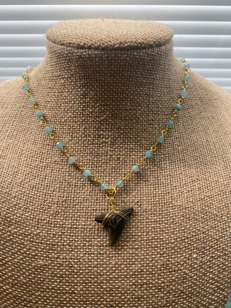 Real Shark Tooth Necklace Tiger Shark Tooth necklace shark tooth choker women\u2019s shark tooth necklace fossilized shark tooth