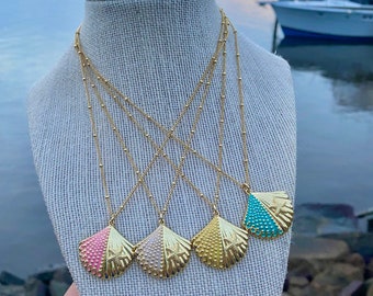 18K Gold Plated Shell Necklace