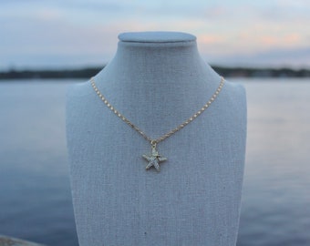 18K Gold Plated Starfish Necklace