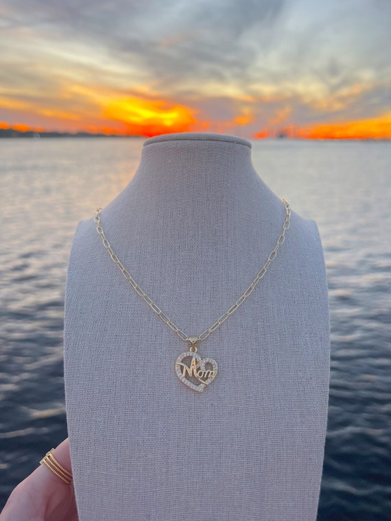 Mama - Collana Donna Placcata Oro 18K Con Scritta Mamma - Acciaio Inossidabile - Regalo Per La Mamma