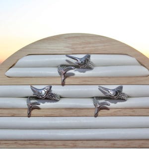 Stainless Steel Silver Sail Fish Ring