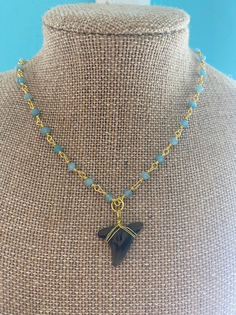 Real Shark Tooth Necklace Tiger Shark Tooth necklace shark tooth choker women\u2019s shark tooth necklace fossilized shark tooth