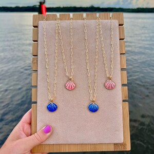 14K Gold Plated Sea Shell Necklaces