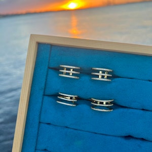 18K Gold Plated 3 Band Ring