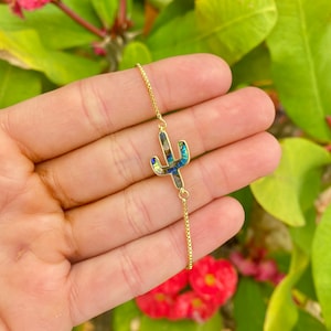 Pulseira Cacto Banhada a Ouro 18K