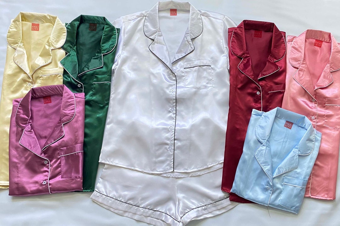 Bridesmaid Pajama Set Green, Sage Pajama Set, Emerald Pajama Set