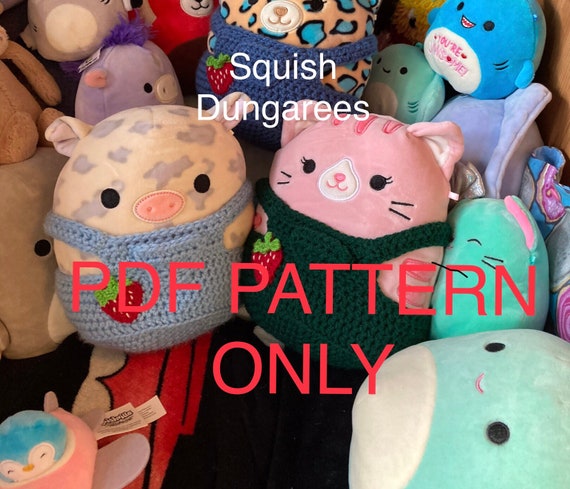 Squishmallow Dungarees/overalls pattern 