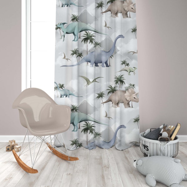 Dinosaurs Baby Room Curtains Kids Curtain Nursery Curtains Children Curtains Window Curtains Pillow Cover Gift