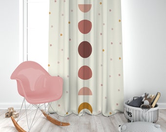 Bohemian Moon Baby Room Curtains Kids Curtain Nursery Curtains Children Curtains Window Curtains Pillow Cover Gift