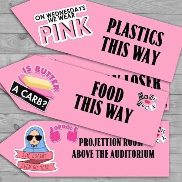 Mean girls Party decoration arrows , party arrows , mean girls birthday decor, mean girls decoration, party decoration, birthday decoration