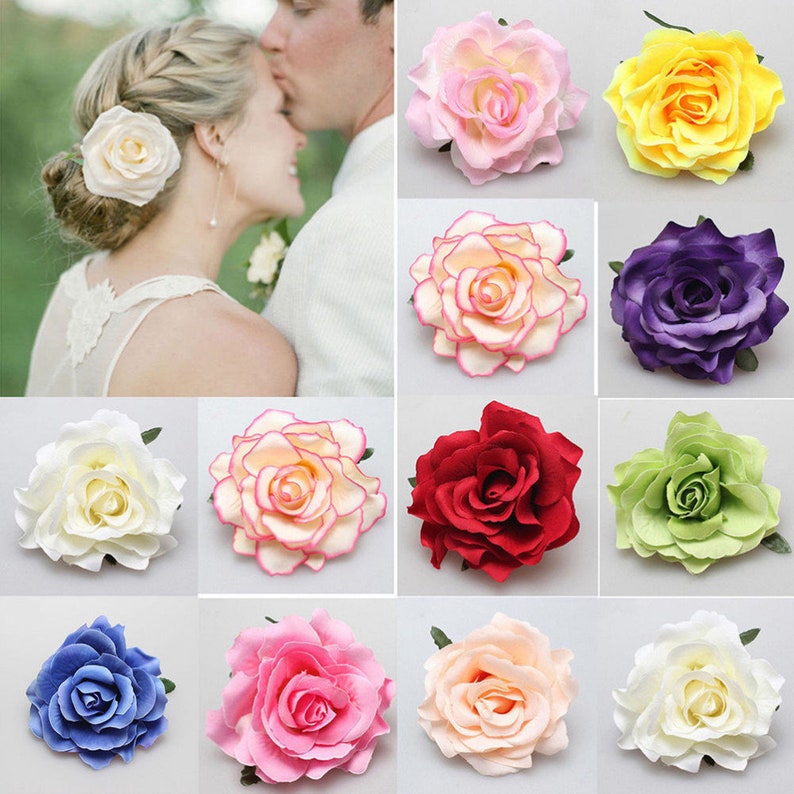 Wedding Silk Roses Real Touch Calla Lilies Brooch Bouquet Cascade Waterfall