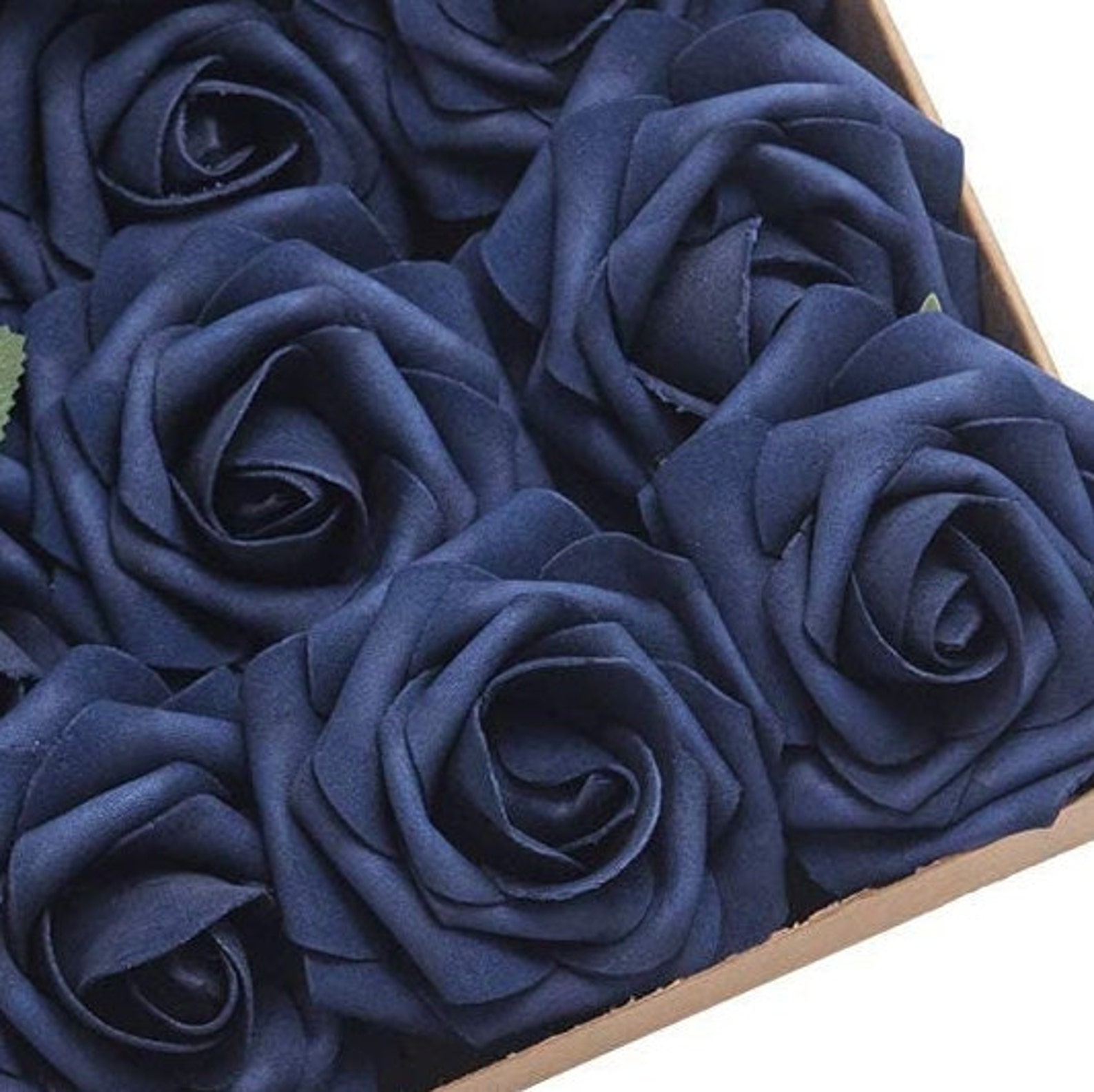 NAVY Real Touch Roses L Foam PE L Fabric Flowers Wholesale L Etsy