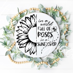 Vintage Tin Signs for Garage in A World Full of Roses Be A