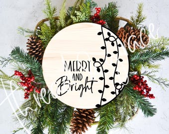 God och ljus jul digital design, julklippfil, dörrhängardesign, jul SVG, Cricut silhuettklippfil