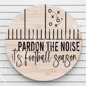 Football Season Digital Design, Football Cut File, Door Hanger Cut File, Sports SVG, Digital Download