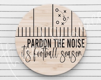 Football Season Digital Design, Football Cut File, Door Hanger Cut File, Sports SVG, Digital Download