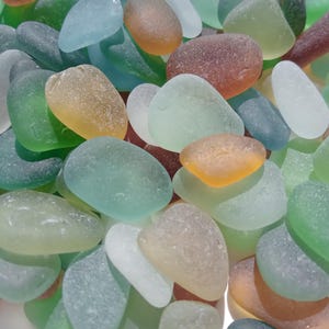 137 pcs small sea glass ( 0,8 - 1,5cm.) / S-302