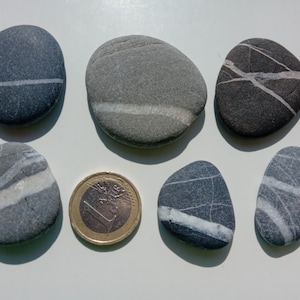 6 pcs unusual sea stones /Wishing stones/  K-314