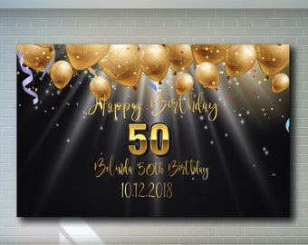 Birthday backdrop | Etsy