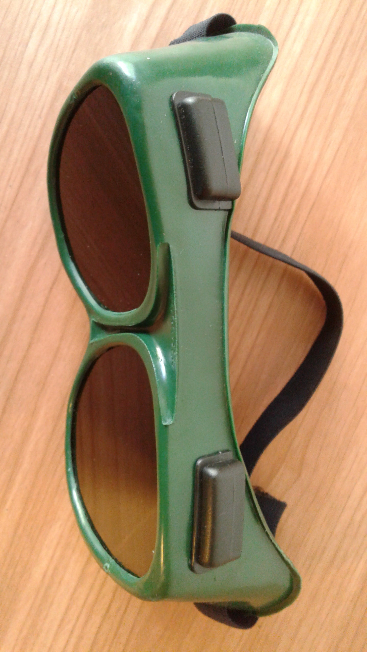 Vintage welding glasses Big green safety glasses Industrial Etsy