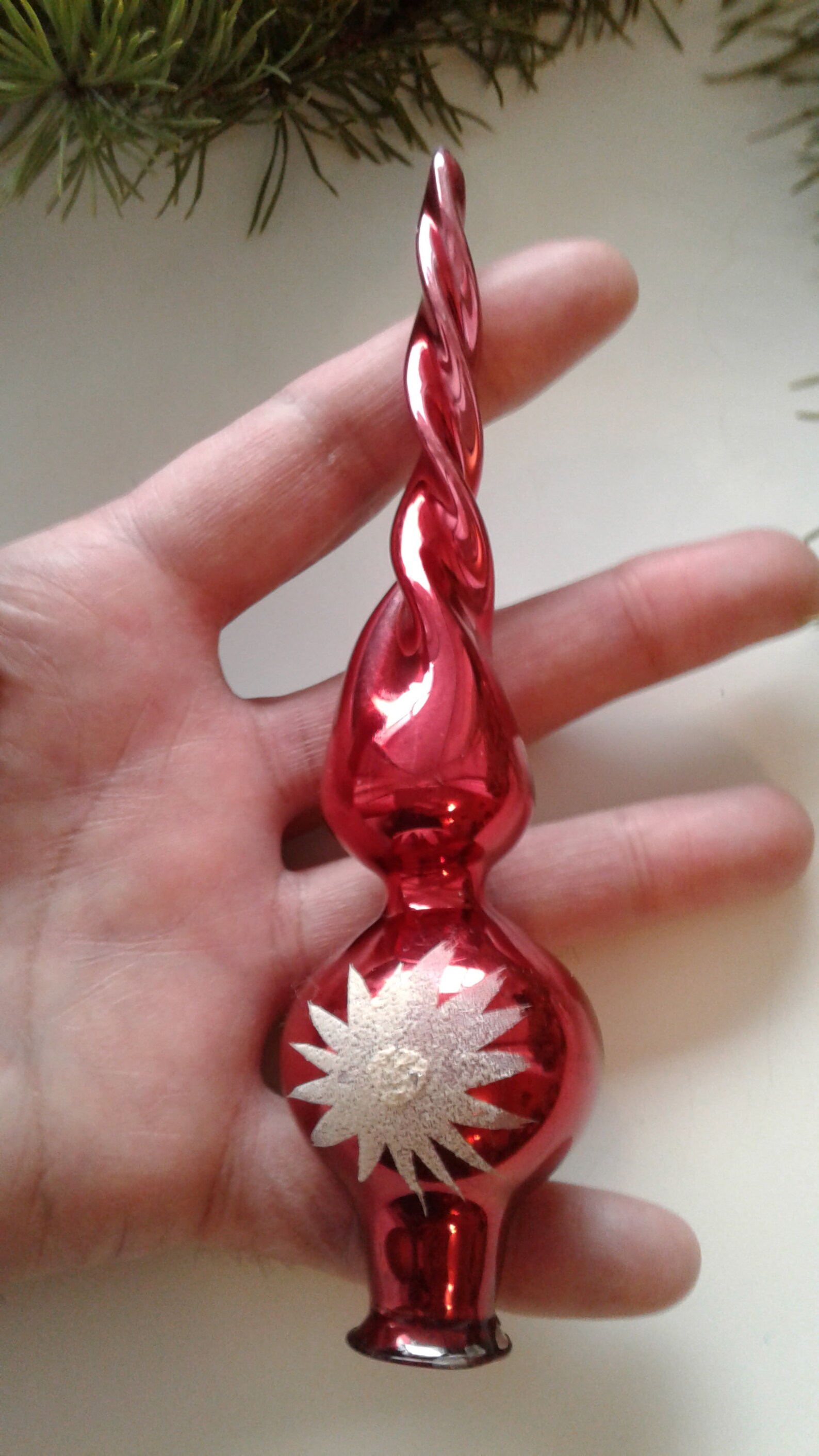 Vintage Christmas topper Christmas tree topper. Christmas Etsy