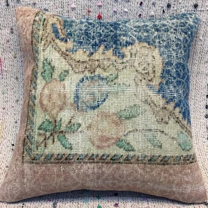 21x21 blauw tapijt kussensloop bank kussen kelim kussensloop vintage kussen blauw kussen wollen kussen bloemen kussen lumbale kussen sofa kussen blauw tapijt kussensloop