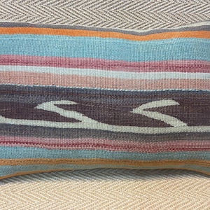 16x24 kilim pillow cover striped pillow vintage pillow cover kilim pillow cover sofa pillow wool cushion bohemian decor couch pillow cases