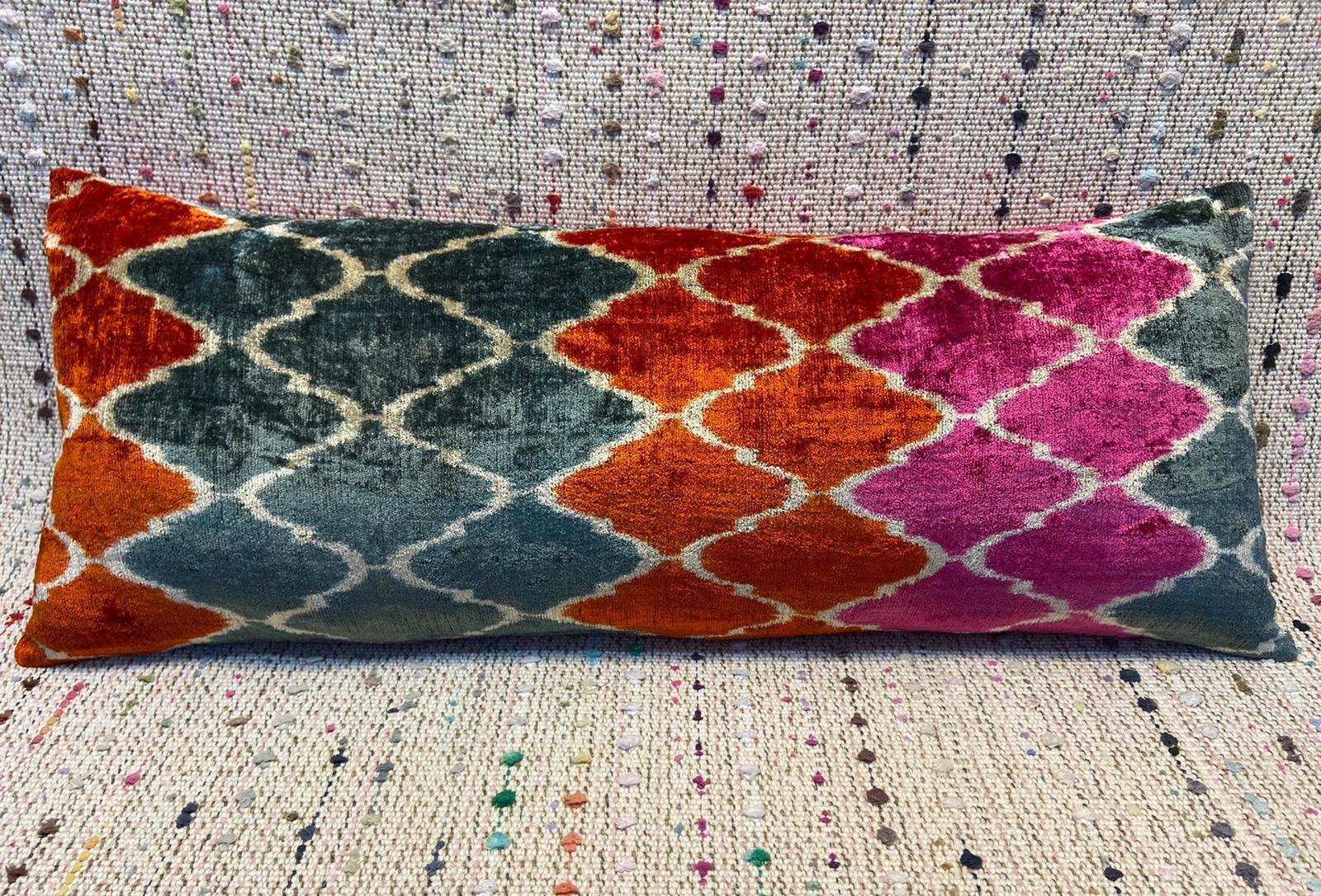 36x15 Silk and Velvet Pillow Cover Vintage Pillow Cover Kilim Etsy UK