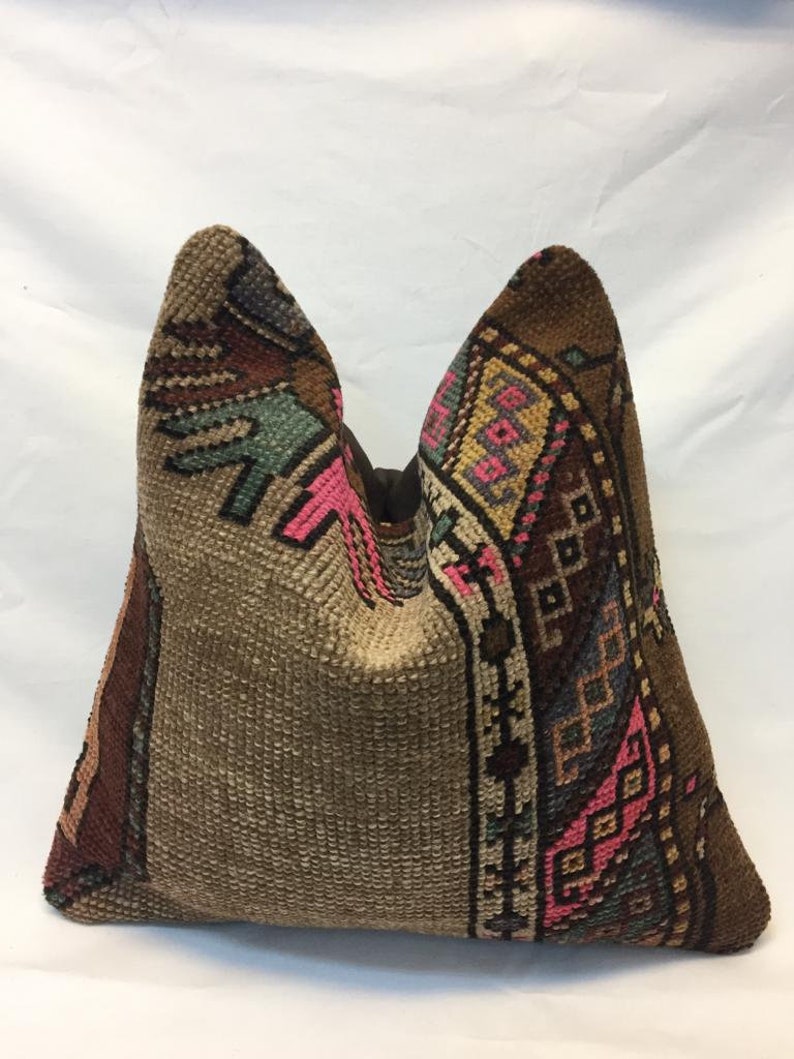 kilim pillow handmade lumbar pillow vintage pillow home living home decor design pillow wool pillow furniture pillow comfortable pillow