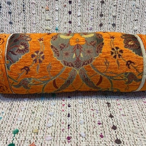 17x10 long pillow cover couch pillow ottoman decor sofa pillow soft cushion cover Turkish kilim pillow cover vintage orange pillow cases