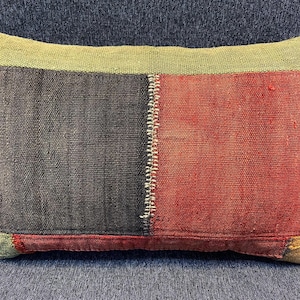 16x24 patchwork pillow cover kilim pillow cover boho throw pillow red pillow cover sofa throw pillow cushion cover boho ethnic pillow cover